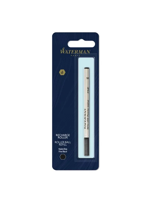 Waterman Rollerball Pen Refill | Fine Point | Black Ink | 1 Count