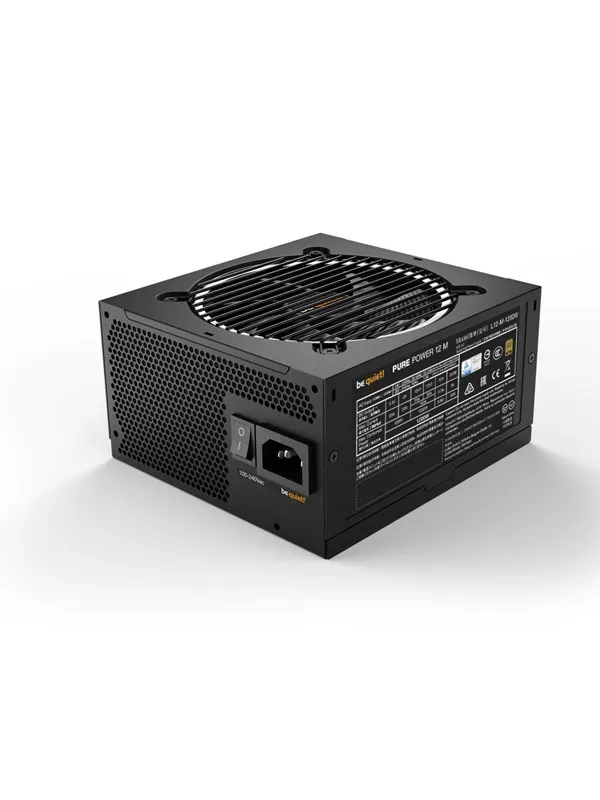 be quiet! PURE POWER 12 M 1200W   Strømforsyning (PSU) - 1200 Watt - 120 mm - ATX 3.1 - 80 Plus Gold sertifisert