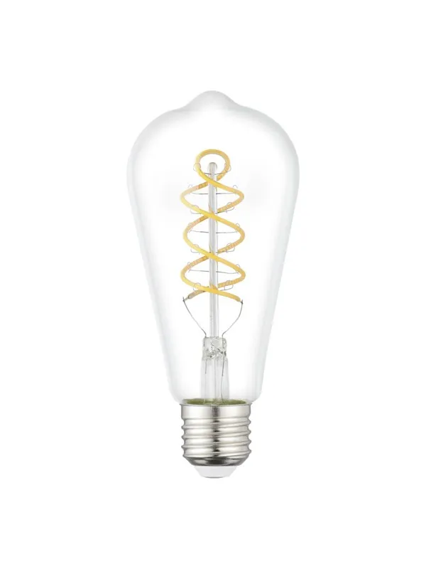 EGLO LED-lyspære ST64 SPIRAL 7.3W 806LM 2700K KLAR E27