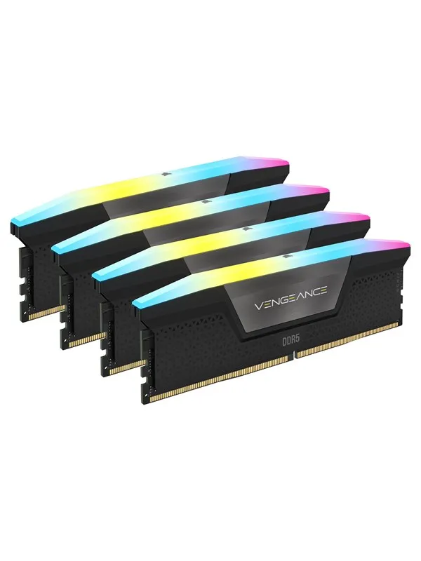 Corsair Vengeance RGB DDR5-6200 - 64GB - CL32 - Quad Channel (4 pcs) - Intel XMP - Svart med RGB
