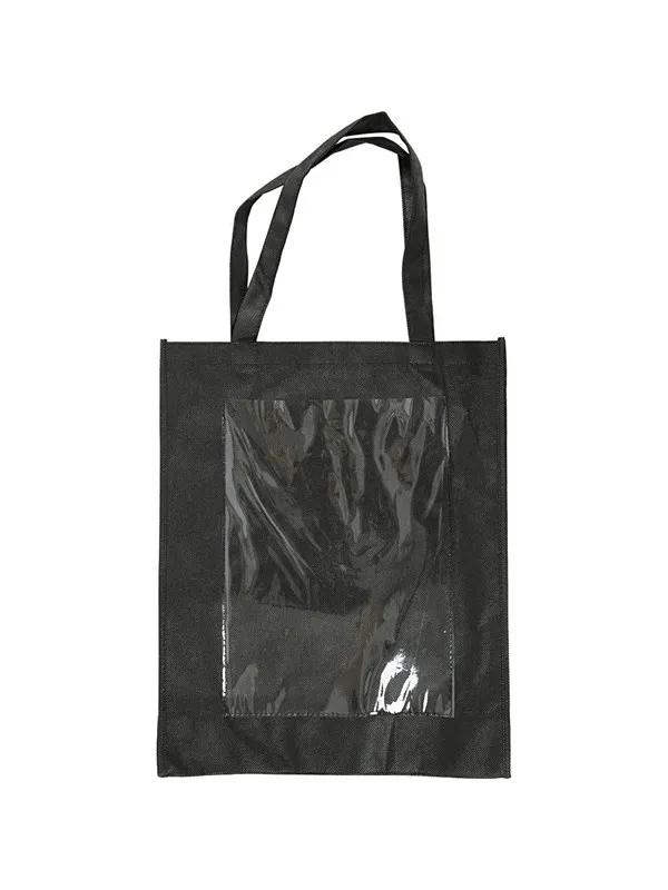 Creativ Company Shoulder Bag with Plastic Front Black
