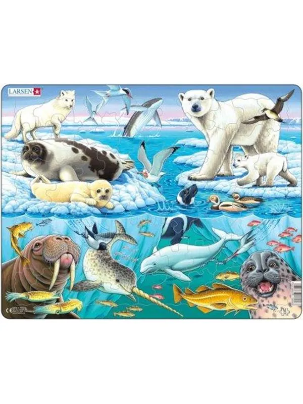 Selecta Play - Larsen Jigsaw Puzzle Animals - Arctic Animals 75 pcs.
