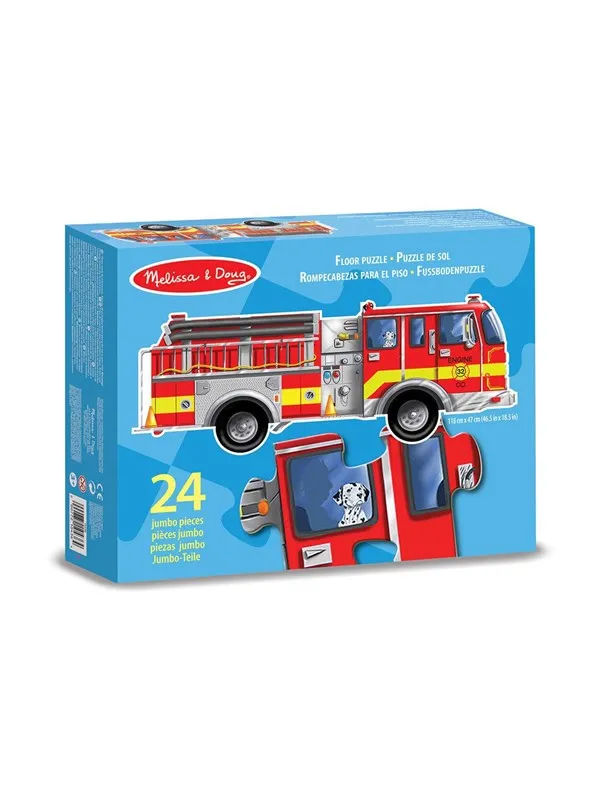 Melissa & Doug 24 Pcs Floor Puzzle Giant Fire Engine Gulv