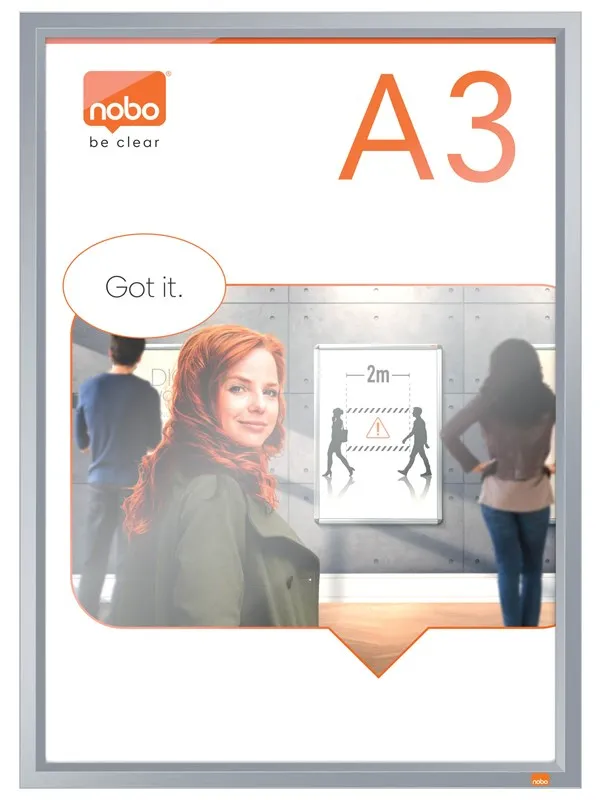 Nobo Impression Pro A3 Poster Frame with Anodised Clip Frame