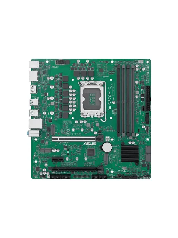 ASUS Pro Q870M-C-CSM Hovedkort - Intel Q870 - Intel LGA1851 socket - DDR5 RAM - Micro-ATX