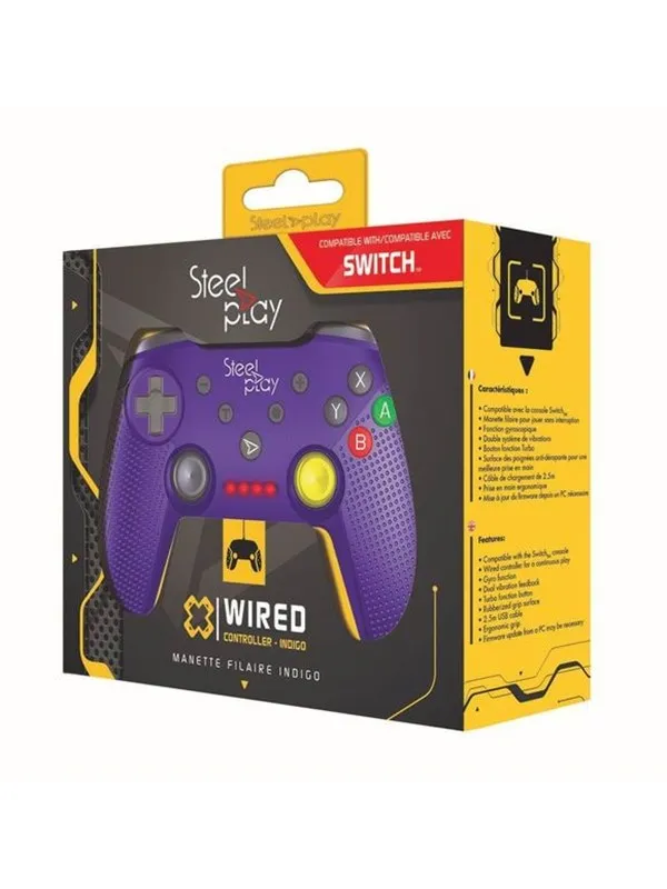Steelplay Wired Controller - Purple (SWITCH) - Wireless Controller - Nintendo Switch