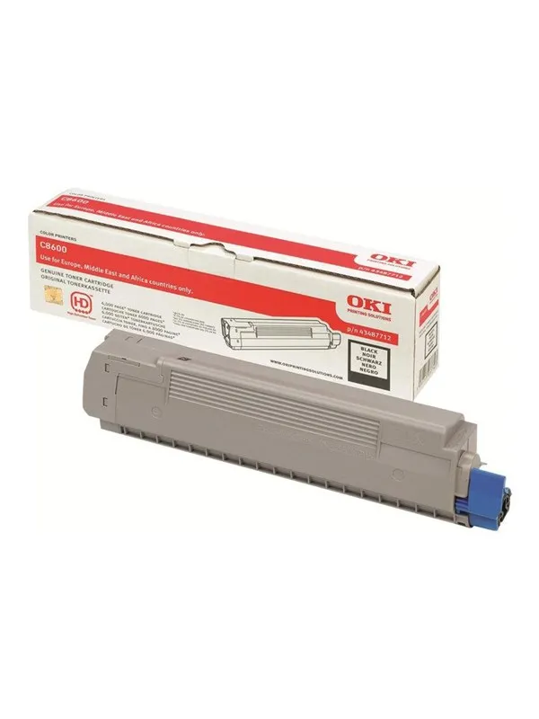 OKI 43487712 Toner Black - Laser toner Svart