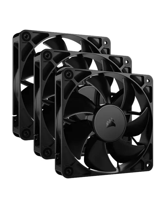 Corsair RS120 3-pack - Kabinettvifte - 120mm - Svart - 36 dBA