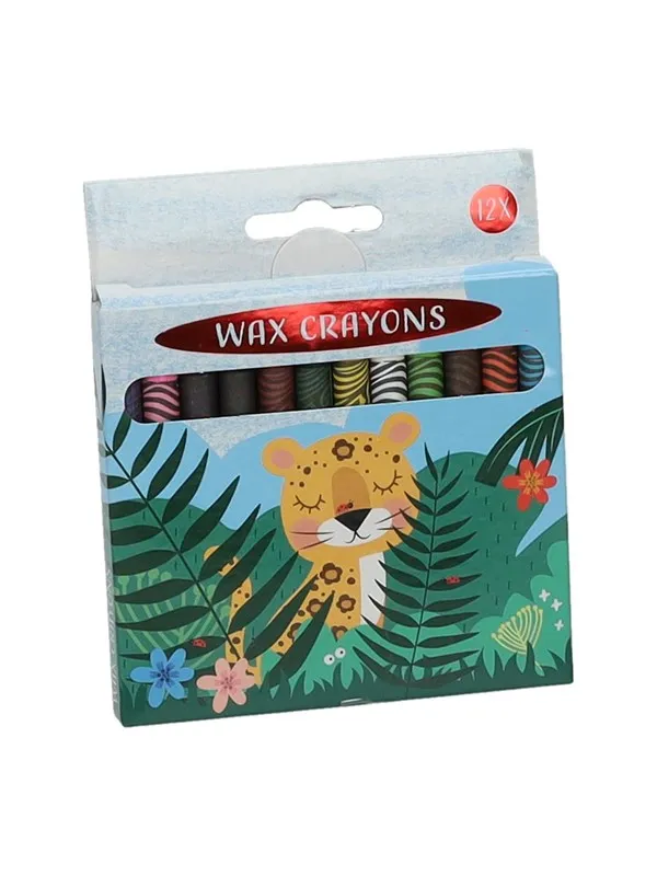 Wins Holland - Crayons Jungle Animals 12 pcs.