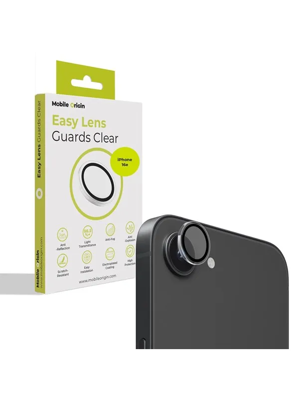 Mobile Origin Easy Lens guards - clear-  iPhone 17e/16e