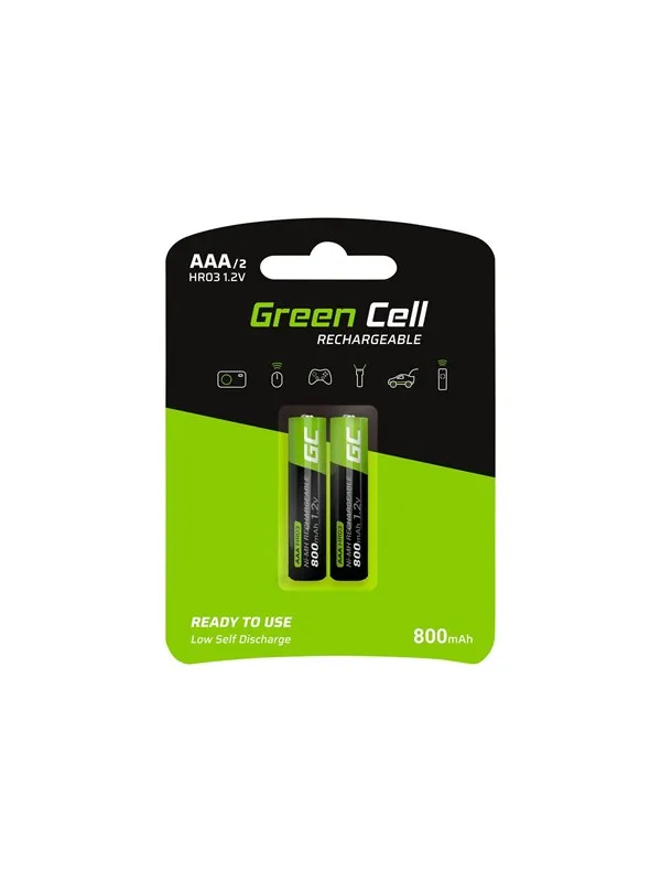 Green Cell battery - 2 x AAA - NiMH