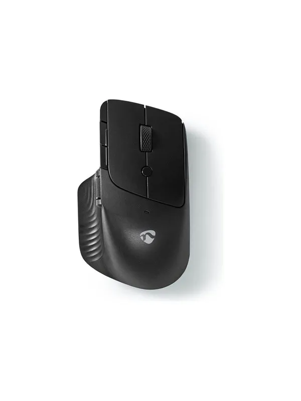 Nedis - mouse - black - Mus - Optisk - 6 - Svart