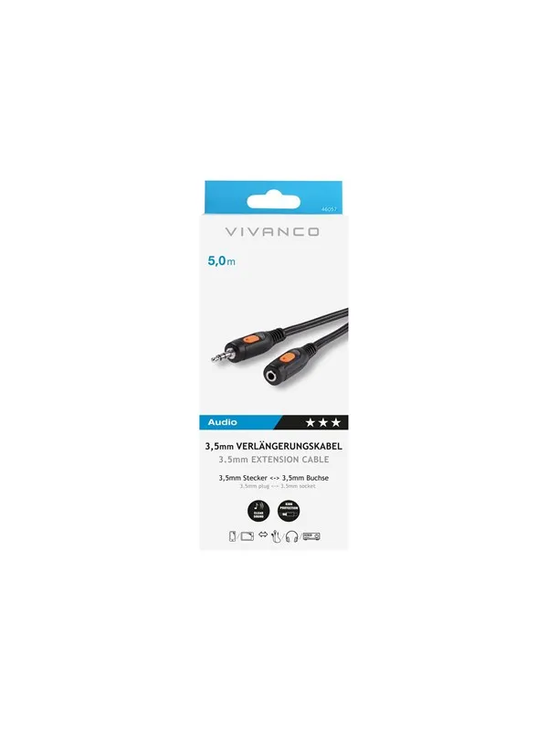 Vivanco 46/11 50 - audio extension cable - 5 m