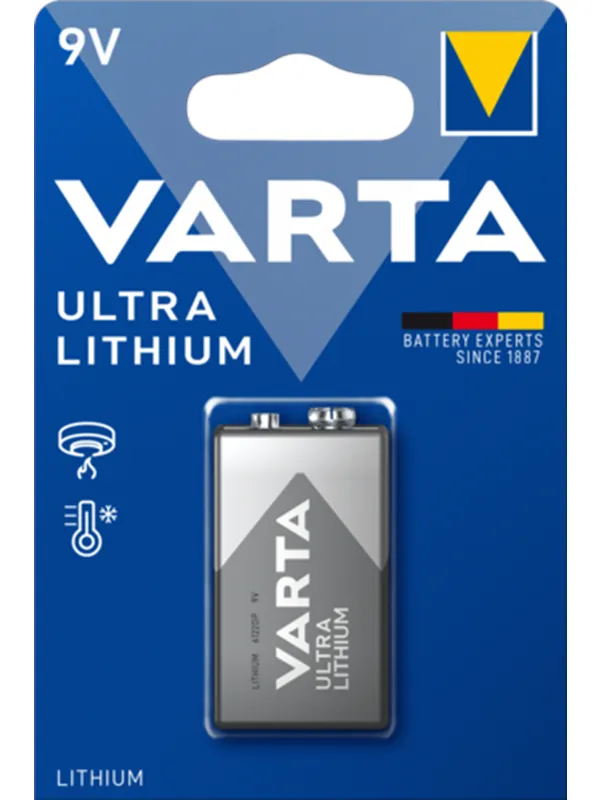 VARTA Varta Ultra litium - 9 V - 1-pk