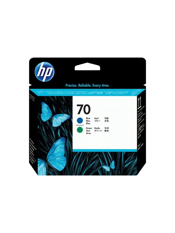 HP 70 Printhead Blue-Green - Skrivehode Cyan