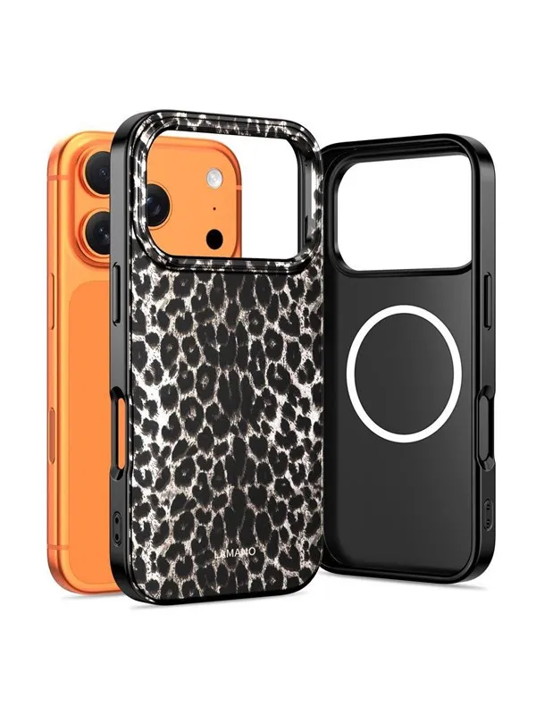 Tech-Protect Lamano MagSafe Case for iPhone 17 Pro - Black & Brown