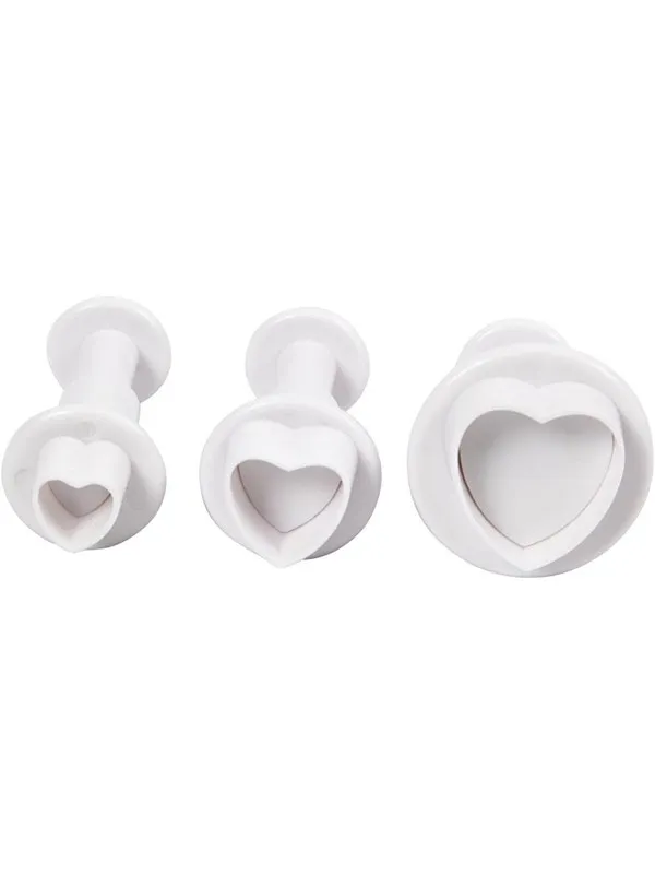 Creativ Company Cutouts with Stamp Heart 3pc.