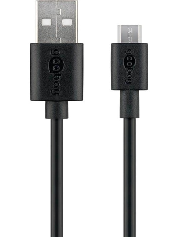 Pro USB-A <-> USB Micro-B - 1m - Svart