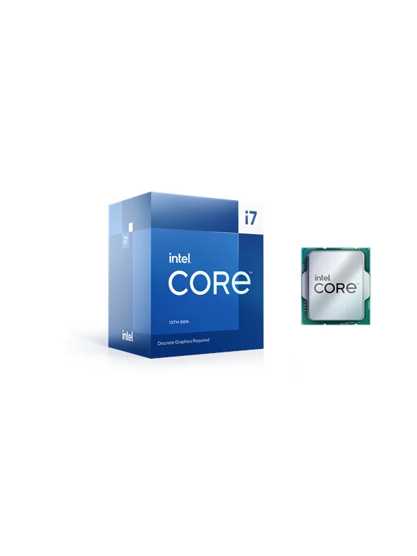 Intel Core i7-13700F Raptor Lake Prosessor/CPU - 24 kjerner - 2.1 GHz - Intel LGA1700 - Intel Boks (med kjøler)