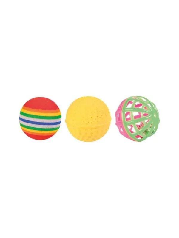 Jolly Paw Katte leke Baller Variasjonspakke (3-pakning)