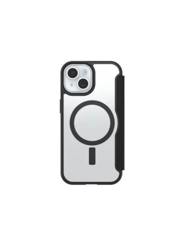 OtterBox React Folio MagSafe Apple iPhone 16e/15/14/13 Black Crystal - clear/black - ProPack