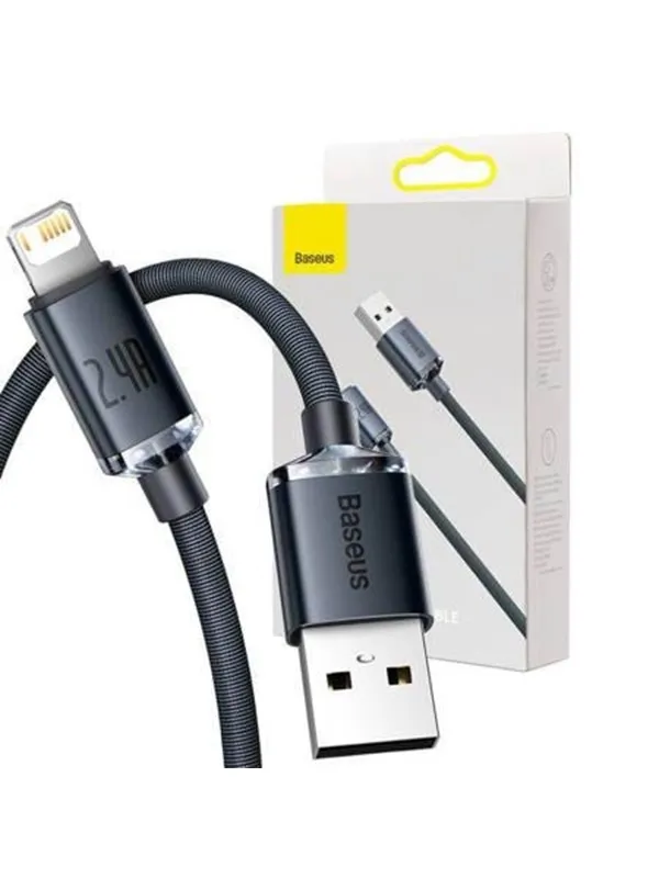 Baseus Crystal Shine cable USB to Lightning 2.4A 2m (black)