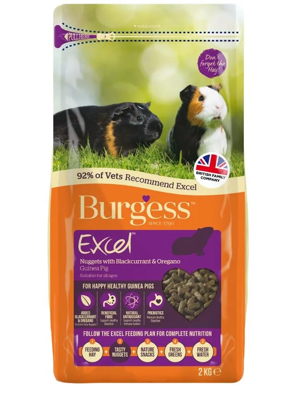 Burgess Excel Guinea Pig Blackcurrant & Oregano 10kg