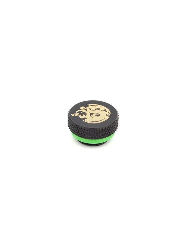Bitspower G1/4" Matt Black Stop Fitting V2