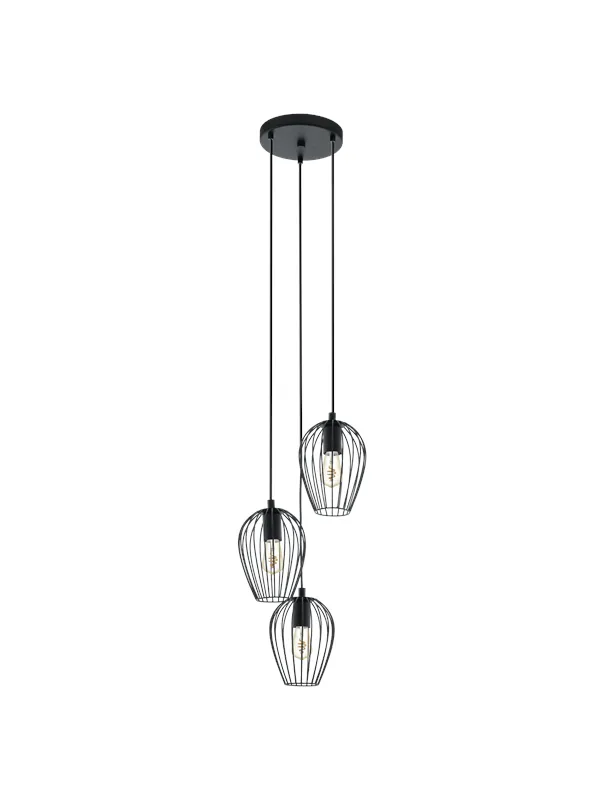 EGLO NEWTOWN cluster pendant black