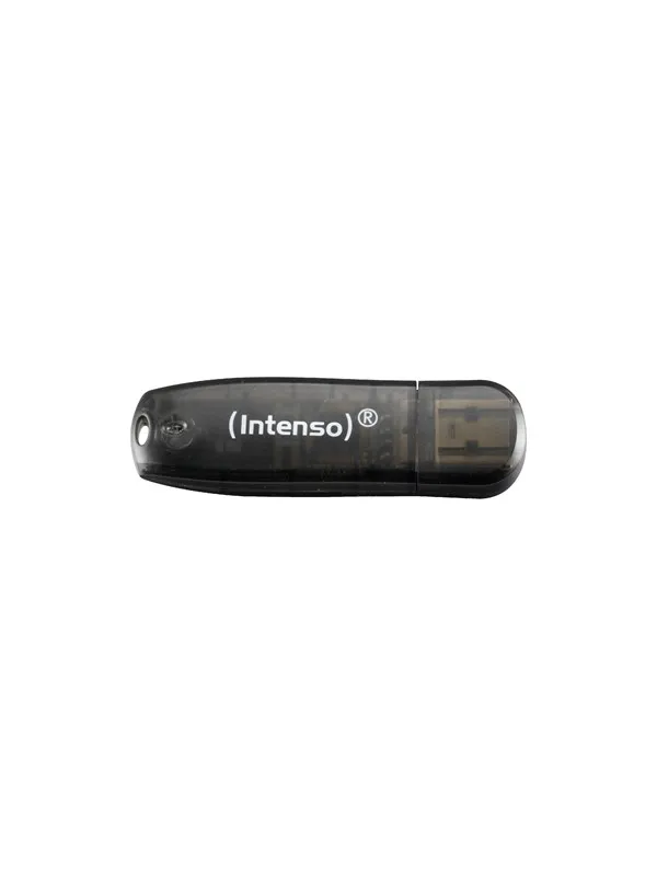 Intenso Rainbow Line USB Drive - Svart - 16GB - Minnepenn