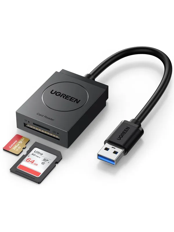 UGREEN 2-in-1 USB-A SD/TF Card reader