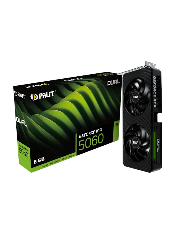 Palit GeForce RTX 5060 DUAL - 8GB GDDR7 RAM - Grafikkort
