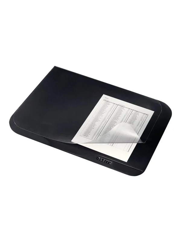 Leitz Plus desk pad - 40 x 53 cm - polyvinyl chloride (PVC) - black