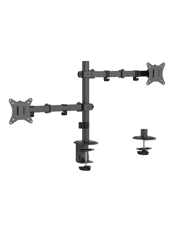 Gembird Monitor Arm Pole - Adjustable desk arm 2-displays 17"-32"