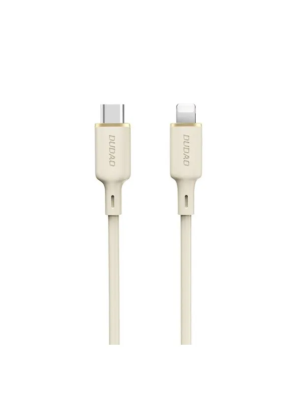 Dudao L7SCL USB-C - Lightning 30W 2m cable - beige