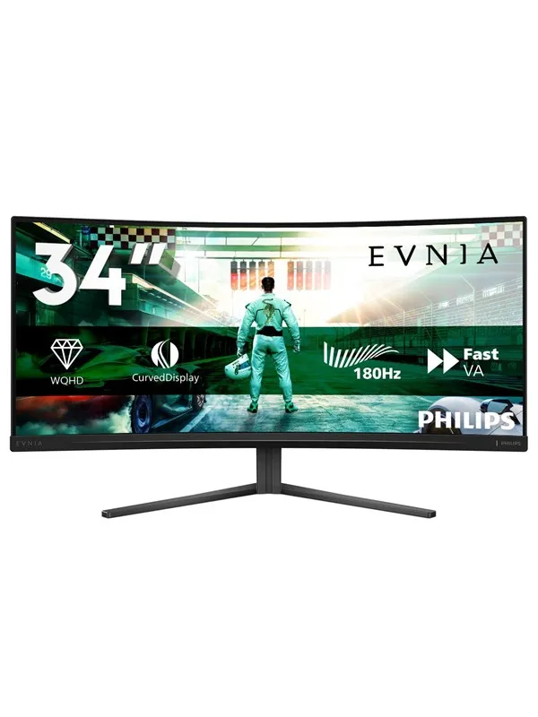 34" Philips Evnia 3000 - 3440x1440 (UWQHD) - 180Hz - Fast VA - HDR10 - Buet