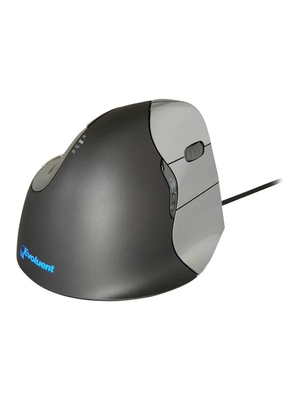 Evoluent VerticalMouse 4 - Vertical mouse - Optisk - 6 - Grå