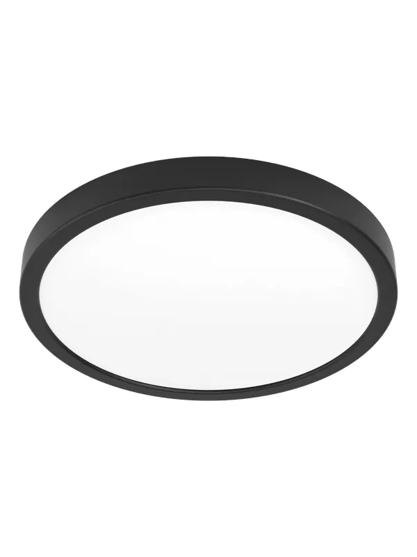 EGLO FUEVA 6-Z PLAFOND Ø280 RGB/CCT 14.3W 1800LM IP44 SVART