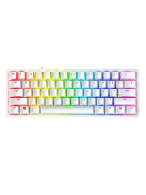 Razer Huntsman V3 Pro Mini (60%) - Analog Optical Gen-2 - Gamingtastatur - Uten numpad - Engelsk (USA) - Hvit