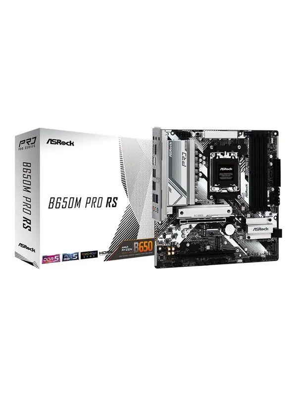ASRock B650M PRO RS Hovedkort - AMD B650 - AMD AM5 socket - DDR5 RAM - Micro-ATX