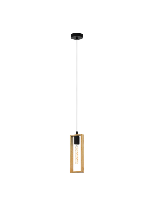 EGLO LITTLETON pendant light black/wood