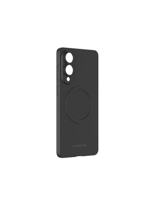 AmazingThing Minimal Air Case with Magnetic Ring for Samsung Galaxy S25 Edge - Black