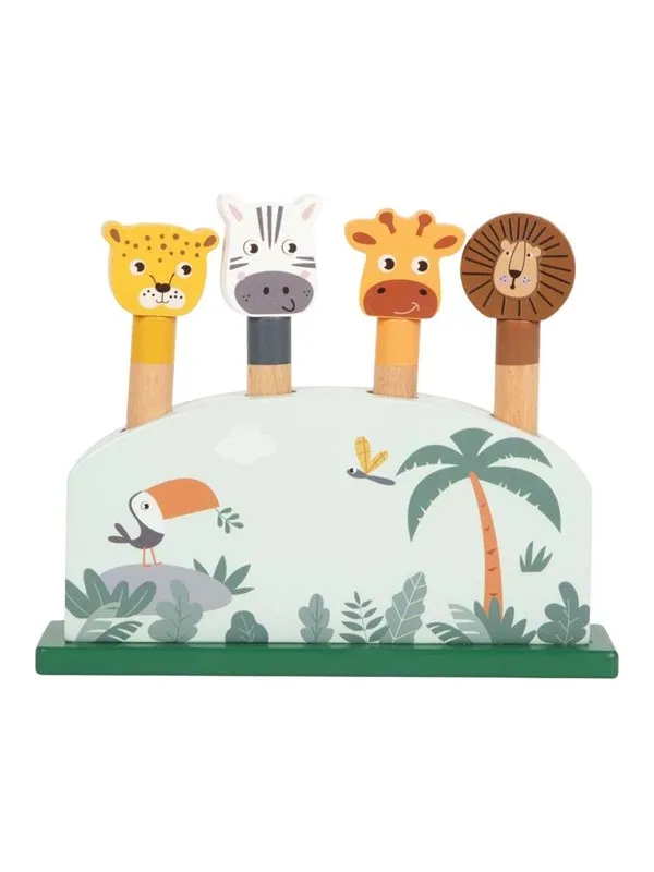 Small Foot - Wooden Animal Shape Game Safari FSC