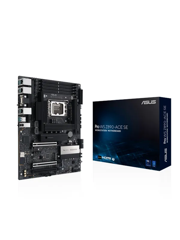 ASUS PRO WS Z890-ACE SE Hovedkort - Intel Z890 - Intel LGA1851 socket - DDR5 RAM - ATX