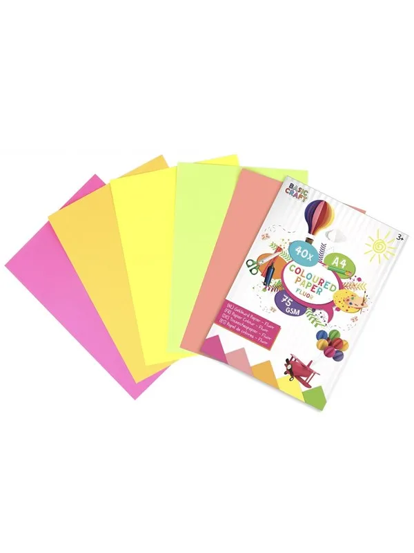 Creative Craft Group Copy paper A4 FLOUR 75g. 40 sheets ass.