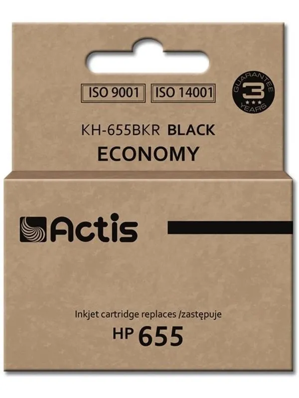 Actis standard KH-655BKR - black - refurbished - ink cartridge (alternative for: HP 655)