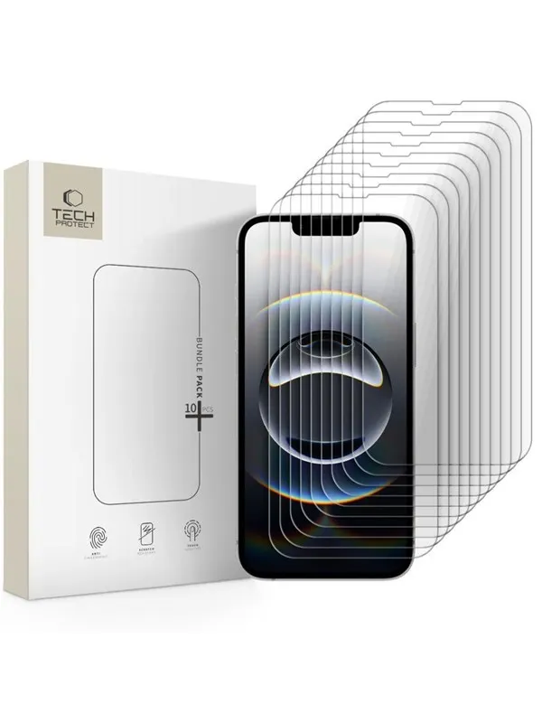 Tech-Protect Glass  Bundle 10-pack for iPhone 13 / 13 Pro / 14 / 16e / 17e
