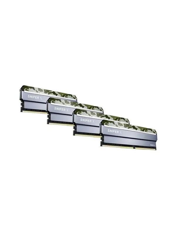 G.Skill Sniper X DDR4-3200 - 64GB - CL16 - Quad Channel (4 pcs) - Intel XMP - Sølv