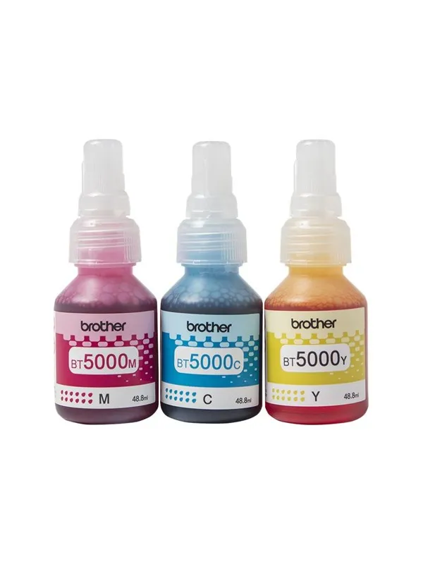 Brother BT5000CL Value Pack - 3-pack - yellow cyan magenta - original - ink refill