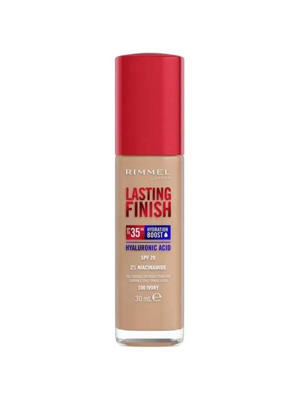 Rimmel Clean Lasting Finish Foundation 100 ivory 30ml